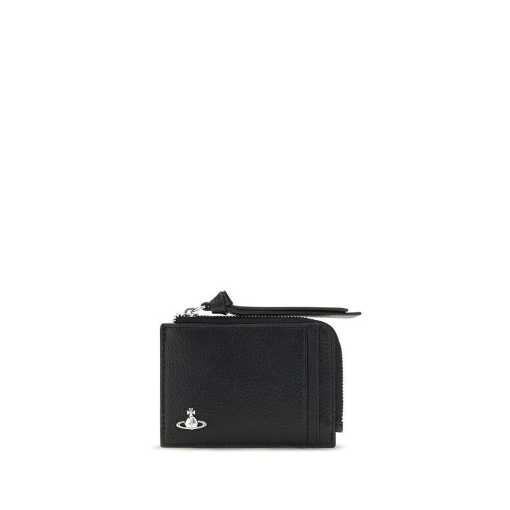 Vivienne Westwood Black Calf Leather Bos Taurus Women's Wallet